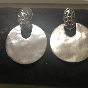 Kendra Scott Deena Silver Statement Earrings